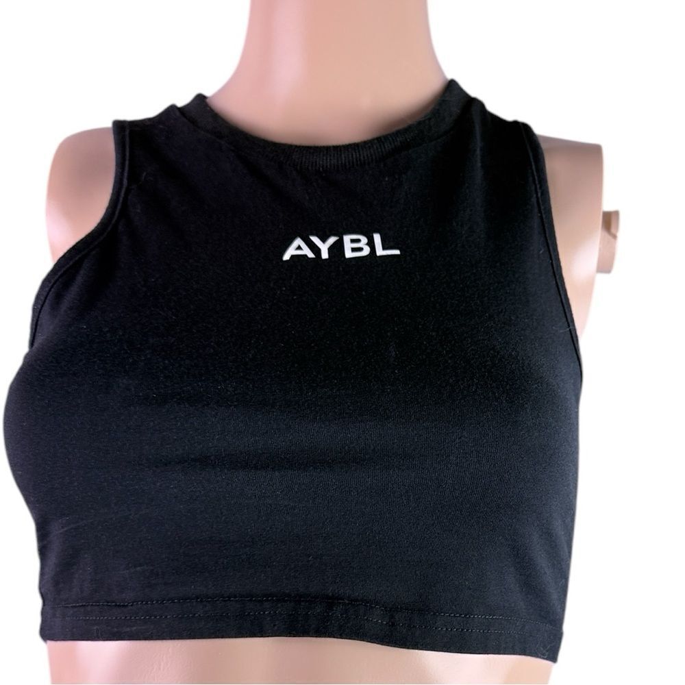 Aybl Black Cropped Tank Top